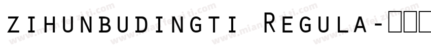 zihunbudingti Regula字体转换